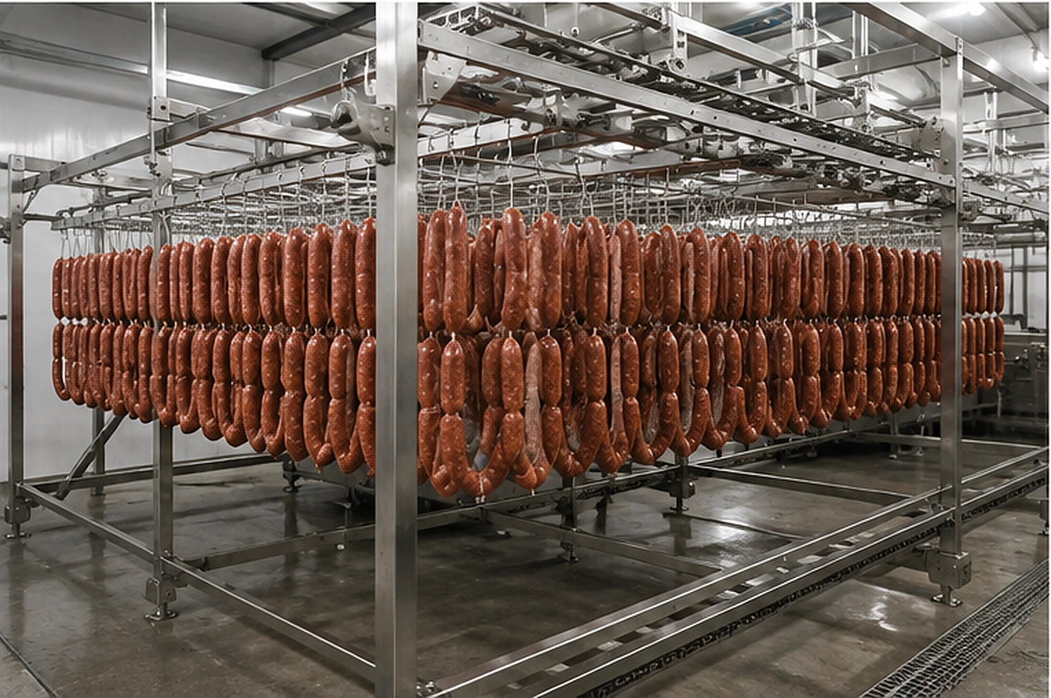 automatic-sausage-hanging-machine-production-line